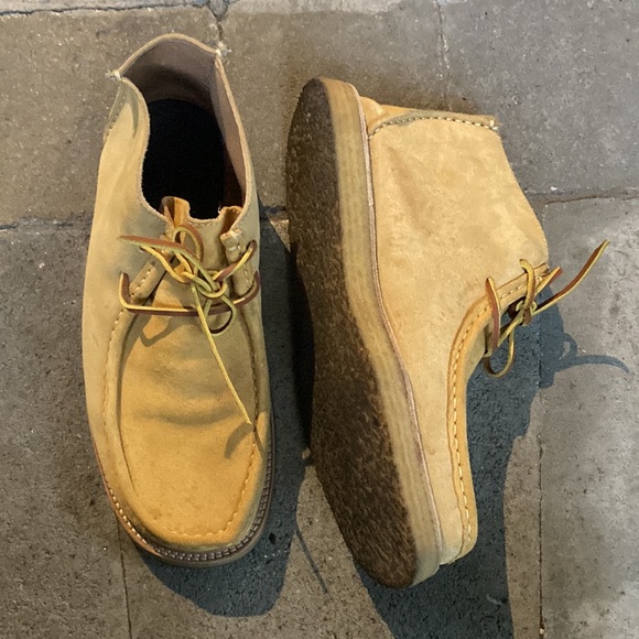 WILDBUNCH beige suede Wally shoes, size 11 *as is - Picture 5 of 15